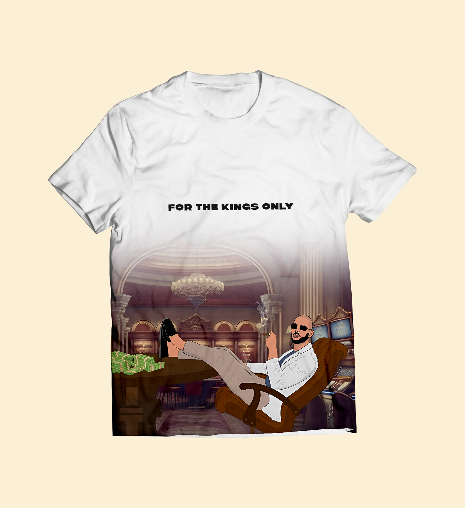 For The Kings Only White T