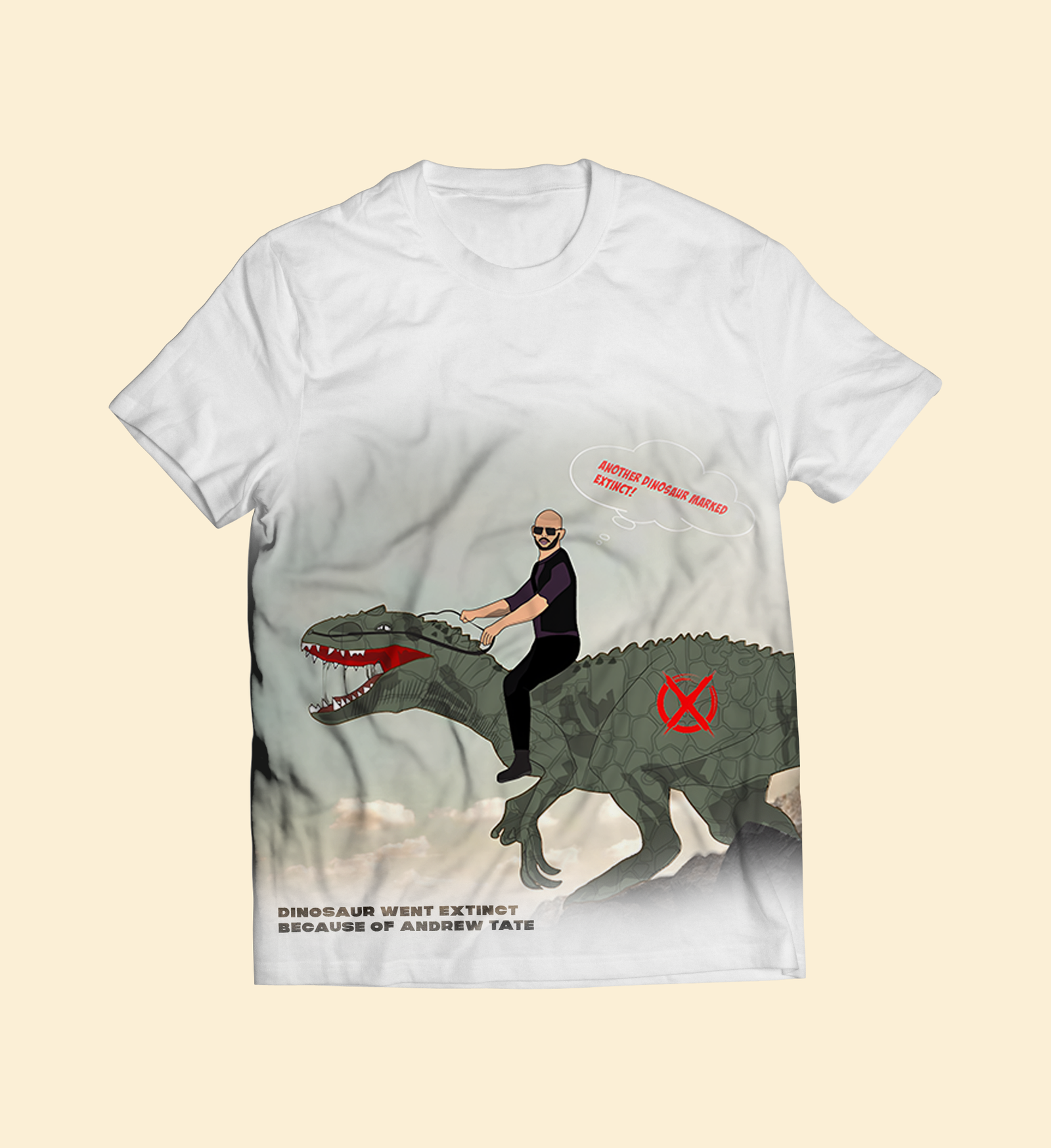 Dinosaur Went Extinct White T