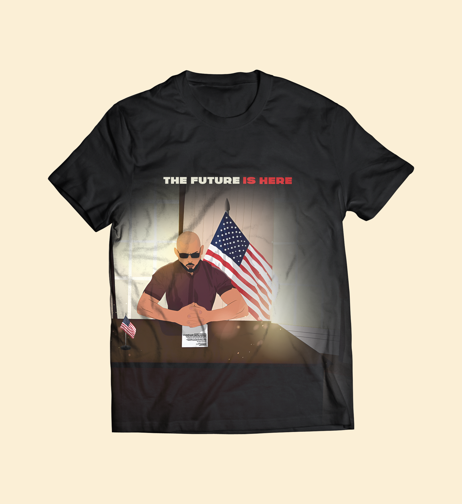 The Future Is Here Black T
