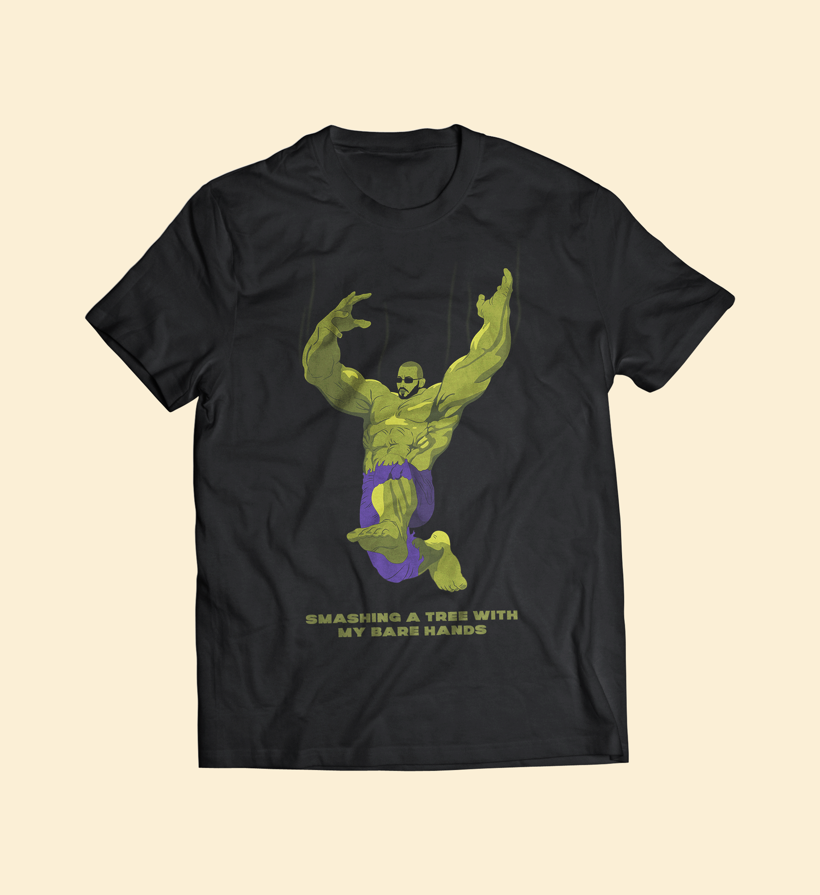 Smashing A Head Black T