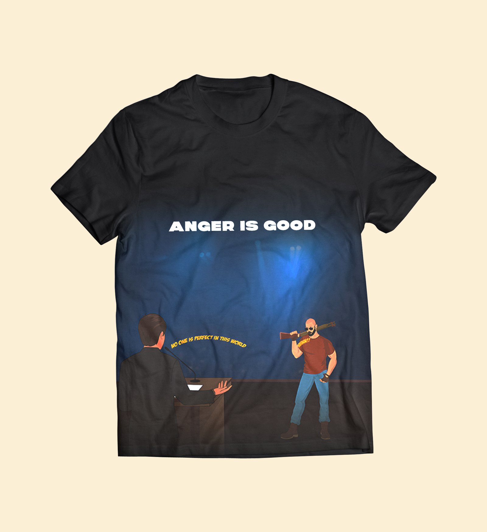 Anger Is Good Black T